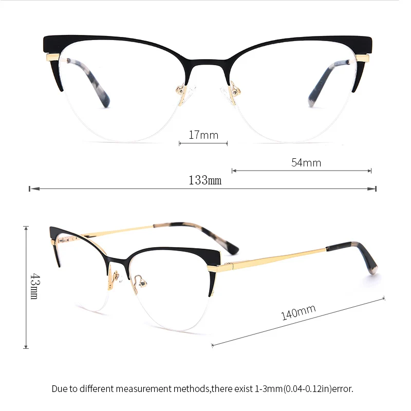 Ceofy Women Glasses Frames Cat Eye Optical Myopia Eyeglasses Frame Brand Design For Mother Women Eyewear YJ0207