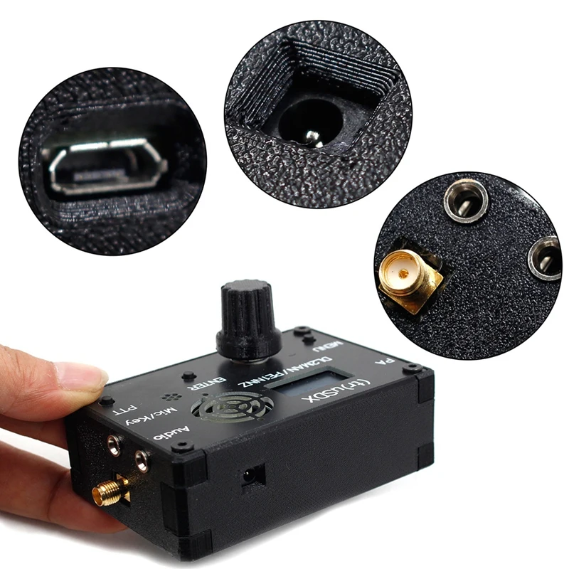Tr-USDX جهاز إرسال واستقبال منخفض التردد ثنائي القناة QRP SDR يدعم مجموعة الموجات القصيرة ذات 5 نطاقات
