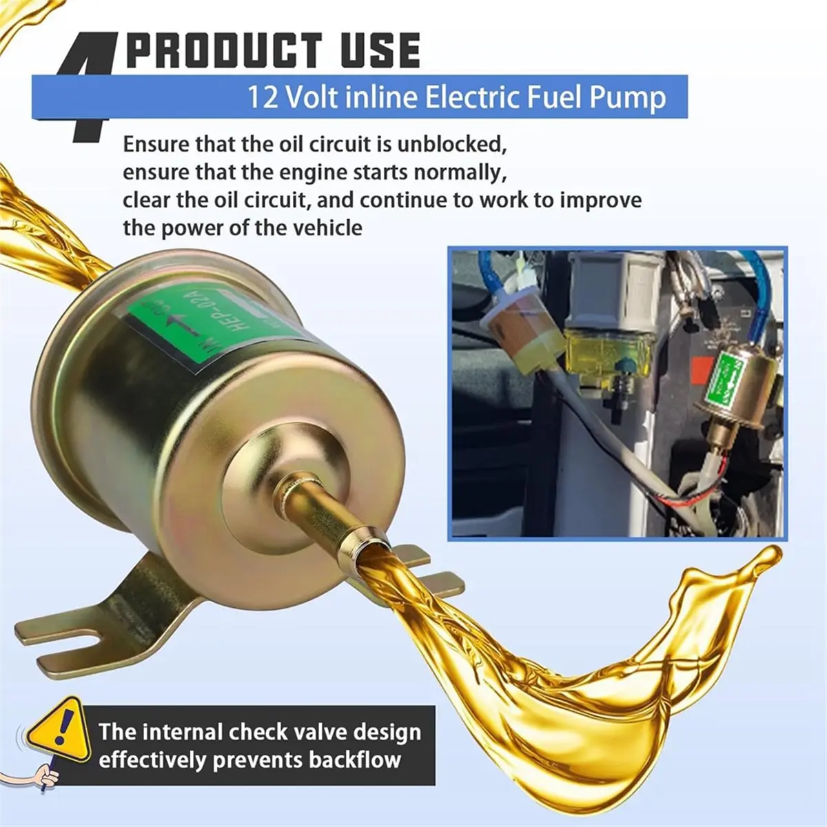 Budget-Friendly-Electric Pump Kit 12V Universal Low Pressure Transfer Inline with 10pcs Hose Clamps Line 2pcs Filters