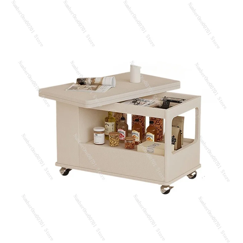 

Боковая сторона дивана можно перемещать, боковой шкаф сложенывается, чайный столик и тележка для закусок сложенывается.