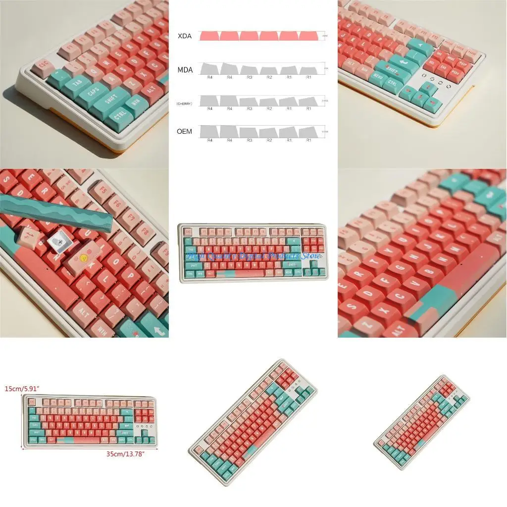 

U2JE 132PBT Тепловой сублимация xda profile warbmelon тематическая клавиша для механических клавиш