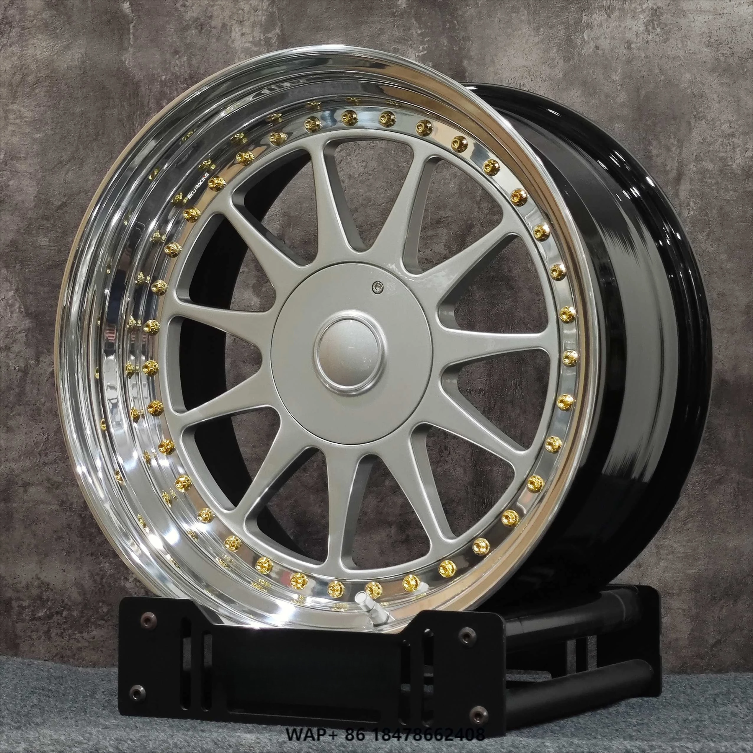 

Bku Forged 3 Piece for E90 E34 M5 E36 E46 M3 E60 E92 F10 F80 F87 M2 17 18 Inch Custom Silver 5X120 Alloy Car Rim Step Lip