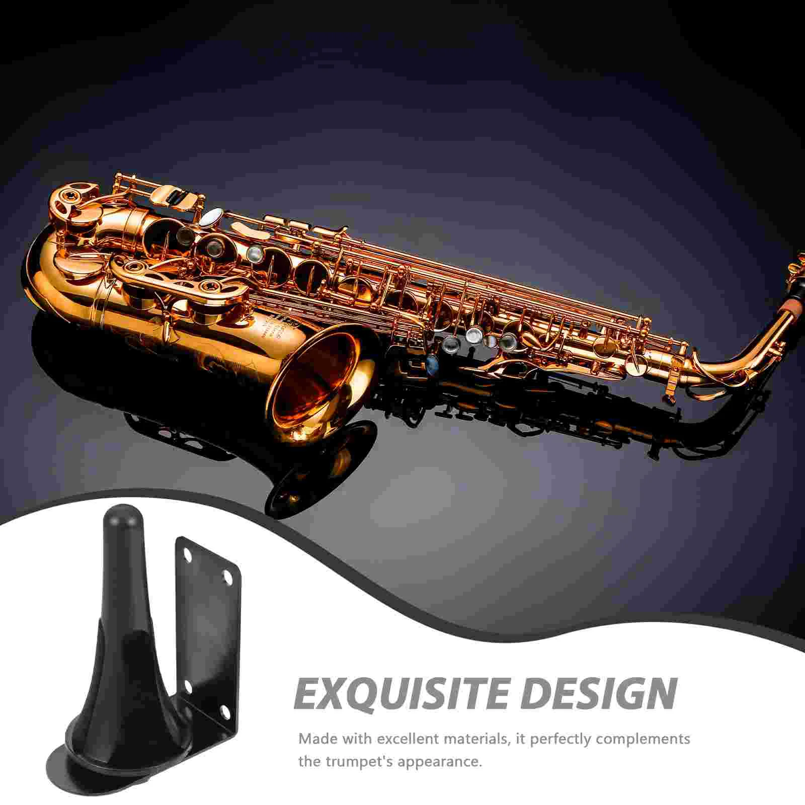 Ring Small Wall Bracket Clothes Hanging Trumpet Support Instrument Stand Black Hanger Mounted