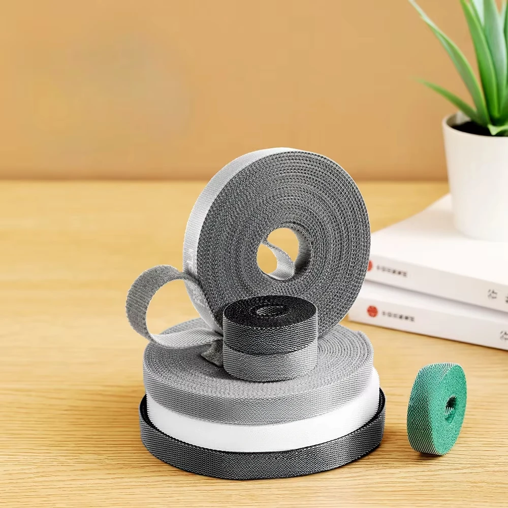 5 м/рулон многоразовой крепежной ленты, кабельные стяжки, двухсторонний крючок, рулонные крючки и петли, ремни для проводов, органайзер для шнуров