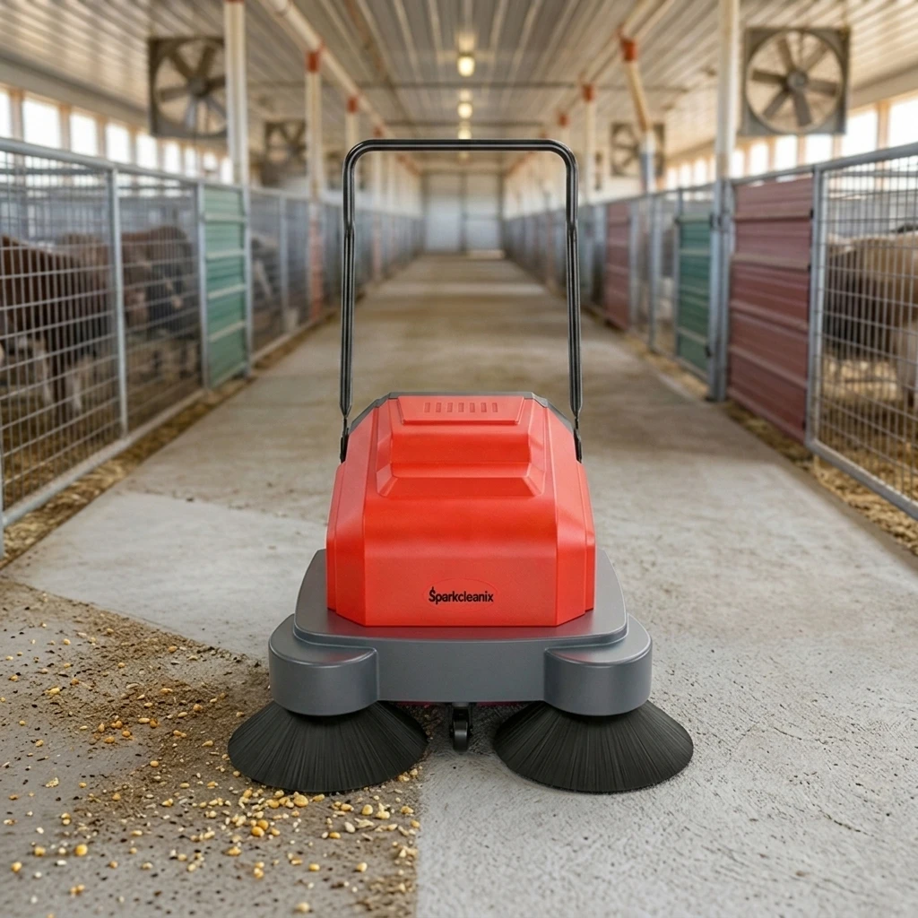 Cost-effective Commercial Hand Push Floor Sweeper Industrial Floor Sweepers With Vacuum For Farm