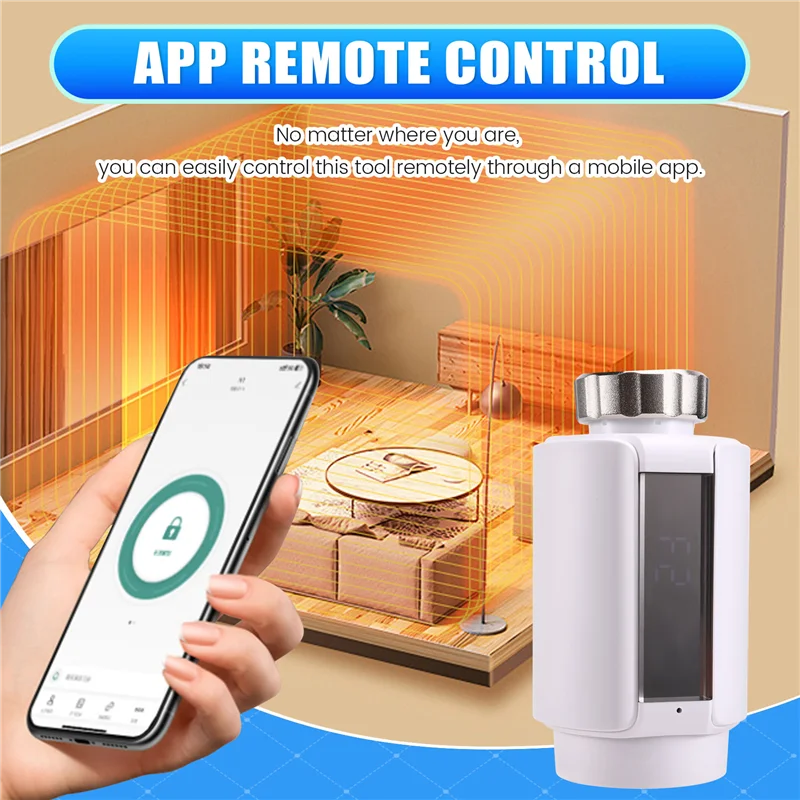 HFES Tuya Zigbee 스마트 온도 조절기 원격 자동 Wifi 온도 조절 밸브는 Alexa를 지원합니다.