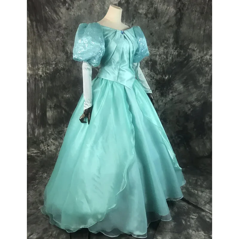 Custom-made top quality Ariel Princess cosplay costume dress for Halloween party costumes