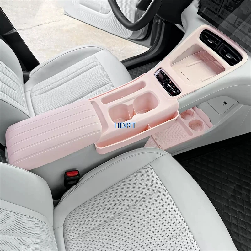 For Geely Galaxy EX2/E2/Geome/Proton e.MAS 5 2025 + Car Styling Center Console Water Cup Pad Storage Box Organizer Tray Cover