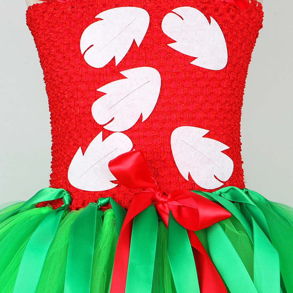 Costume for Girls Hawaiian Princess Tutu Dress Up Clothes Outfits with Garland Kids Halloween Carnival Party Dresses image 6