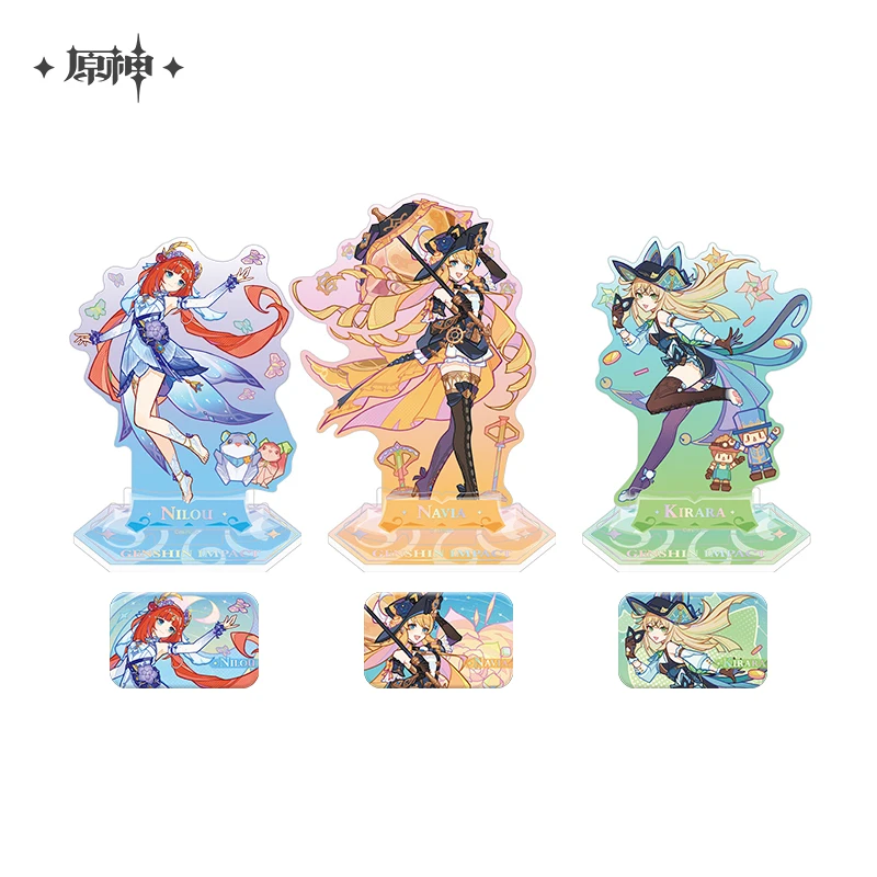 2025 Pre Sale 120Days Sunsyea Genshin Impact Official Original Authentic Summertide Scales And Tales Series Badge Acrylic Stand