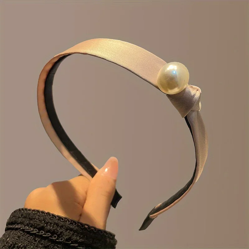

Elegant French Headband for Women, Vintage Pearl Hair Hoop High Crown Design for Banquet Party Luxury Hair Accessories