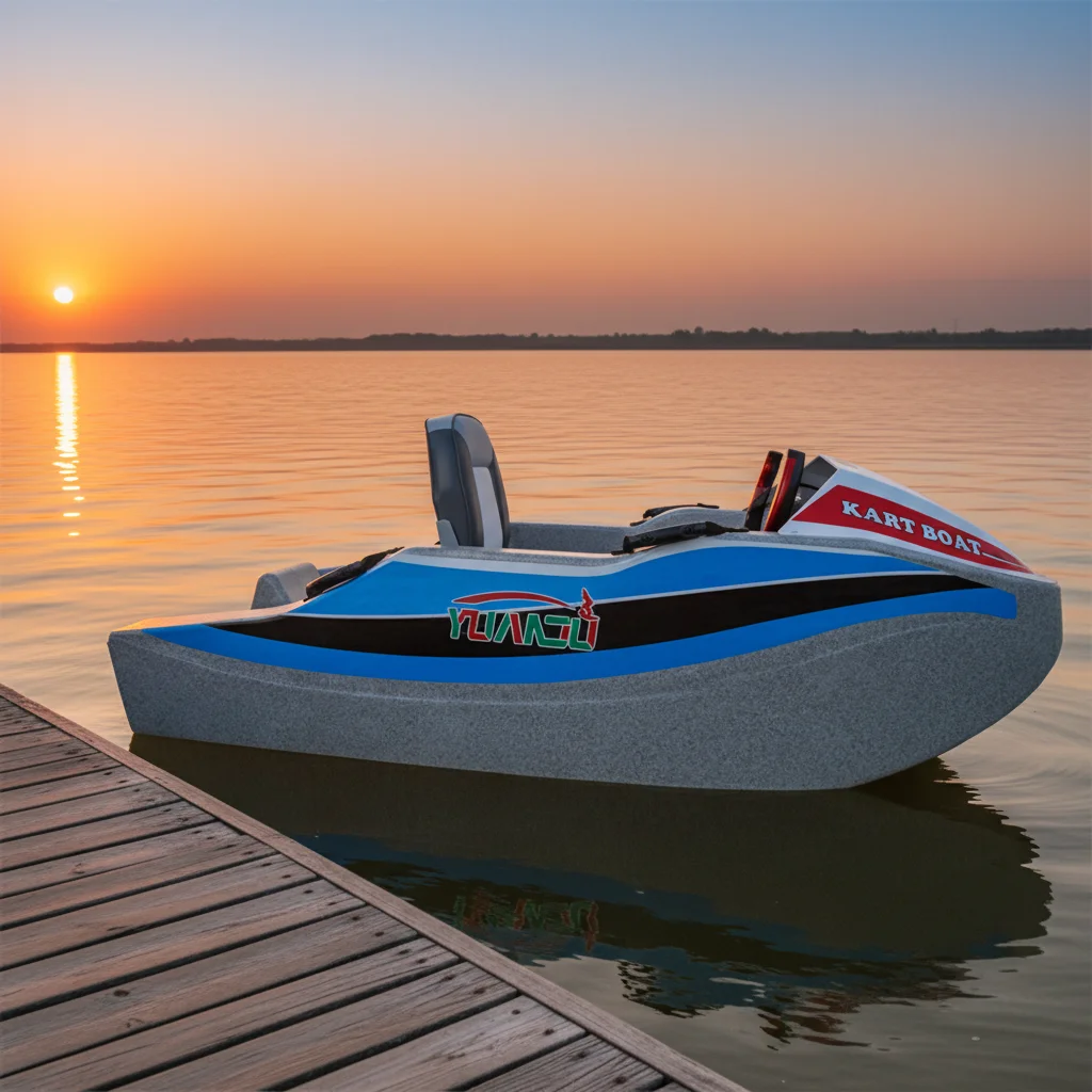 High-speed Mini Electric Motorboat with Lithium Battery, Water Sports Surfboard and Go-kart Boat Manufacturer Direct Sales
