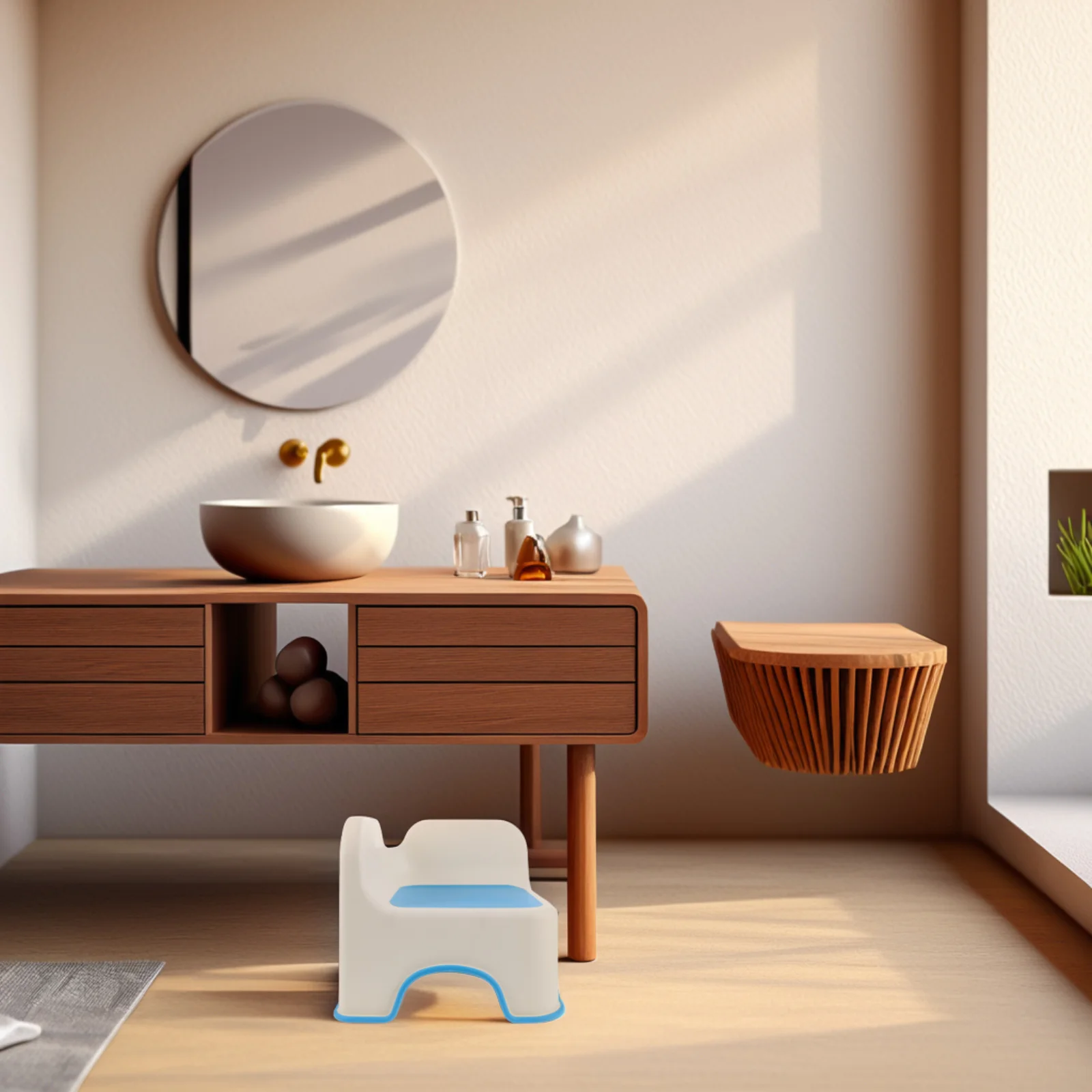 الأطفال مقعد بلاستيكي سميكة الاطفال خطوة البراز ل قعادة التدريب الأحذية تغيير الحمام المضادة للانزلاق مسند القدمين مقعد طفل صغير