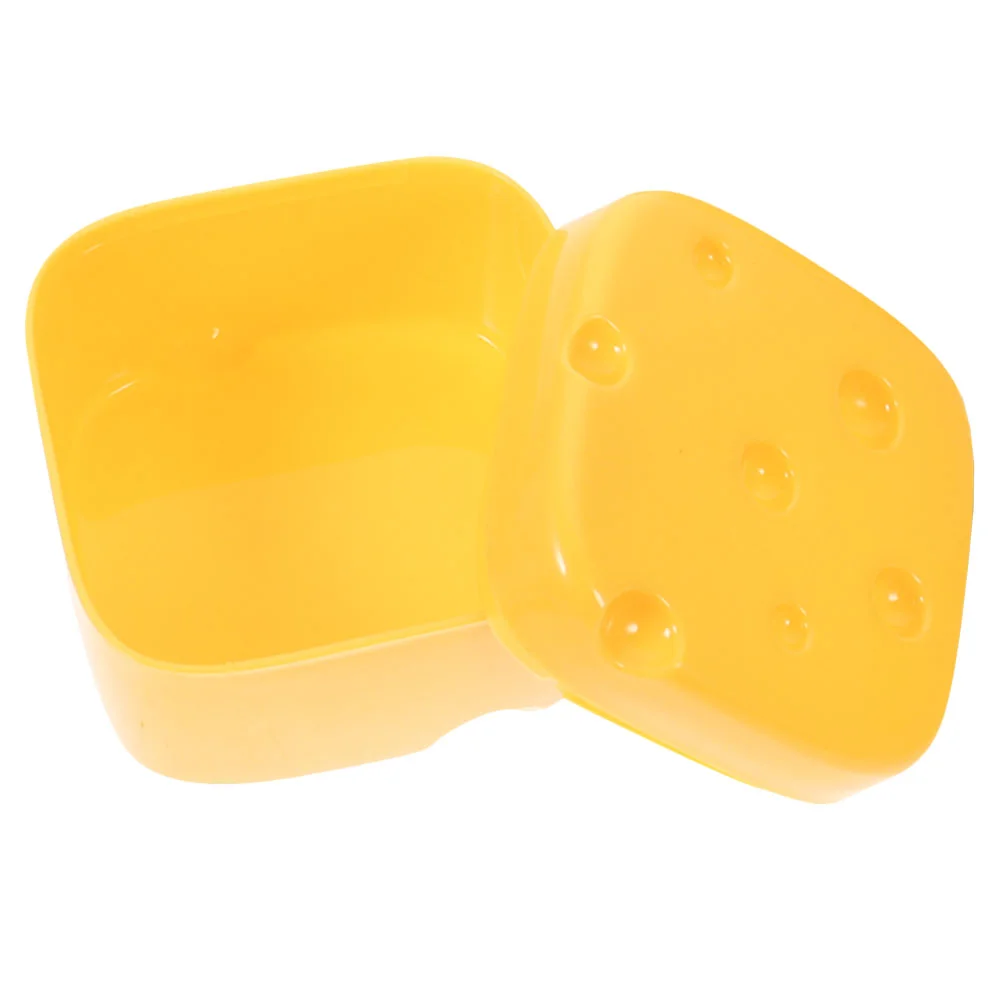 Mini Fridge Cheese Crisper Container Food Serving Cases Yellow Containers For Toddler