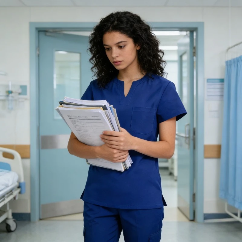 Simple Straight-cut Scrub Set, Quick-drying and Lightweight for Layering, Plus-size Unisex Doctor and Nurse Uniforms