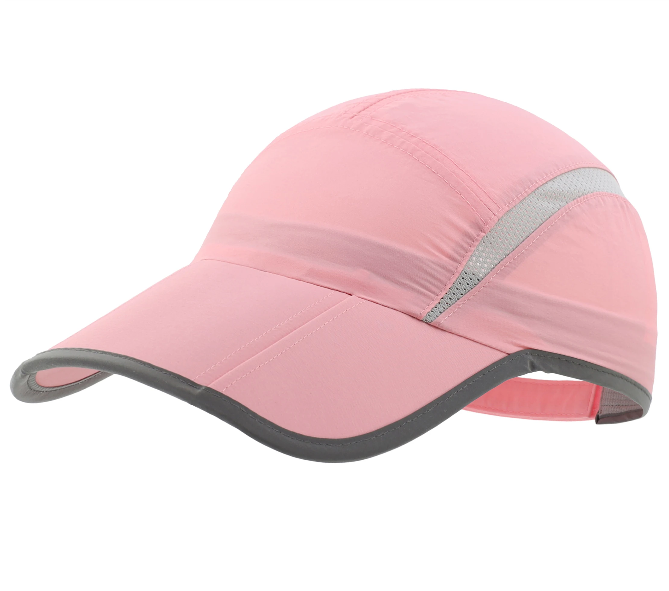 Connectyle Herren- und Damen-Sport-Baseballkappe, faltbar, Netzstoff, mit reflektierenden Streifen, atmungsaktiv, leicht, schnell trocknend, Sun Runner Cap – Detail 9