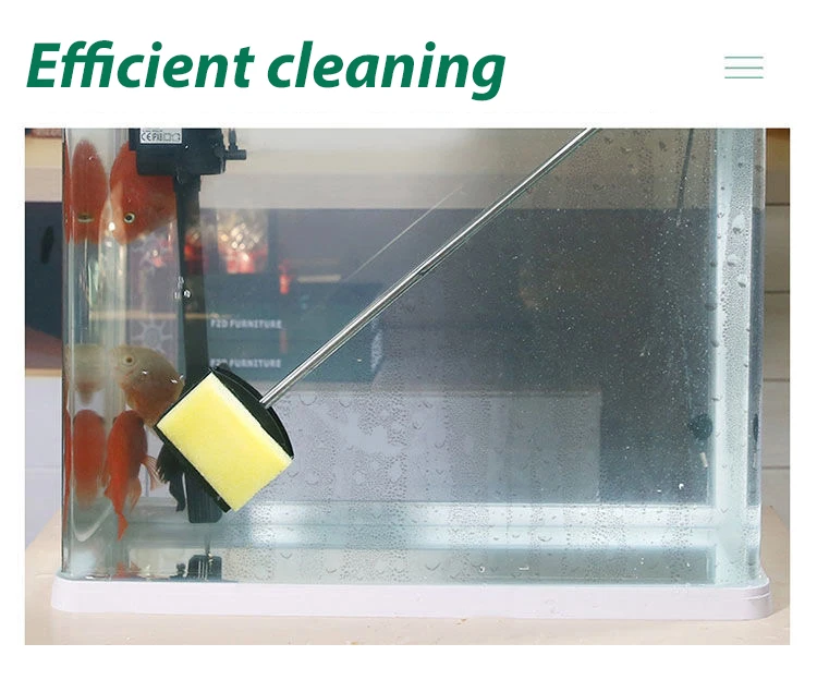 Aquarium Aquarium Glas Pflanzen Reinigung Pinsel Schwimmende Saubere Fenster Algen Schaber Schwamm Zubehör Werkzeuge Hohe Qualität – Detail 6