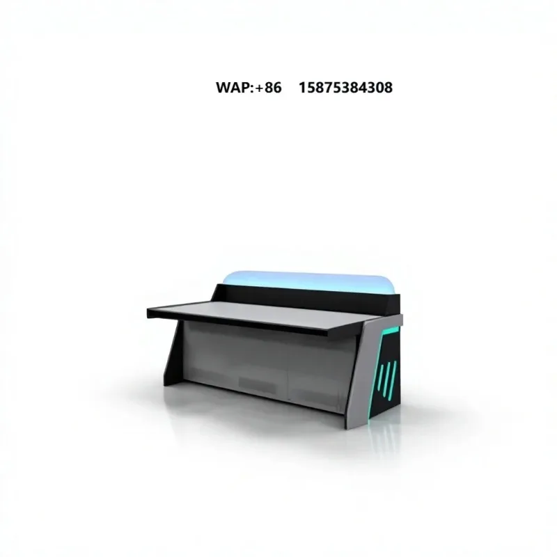 Customized Control Room Console Desk LED Light Monitoring Center Workstation Office Control Console Table