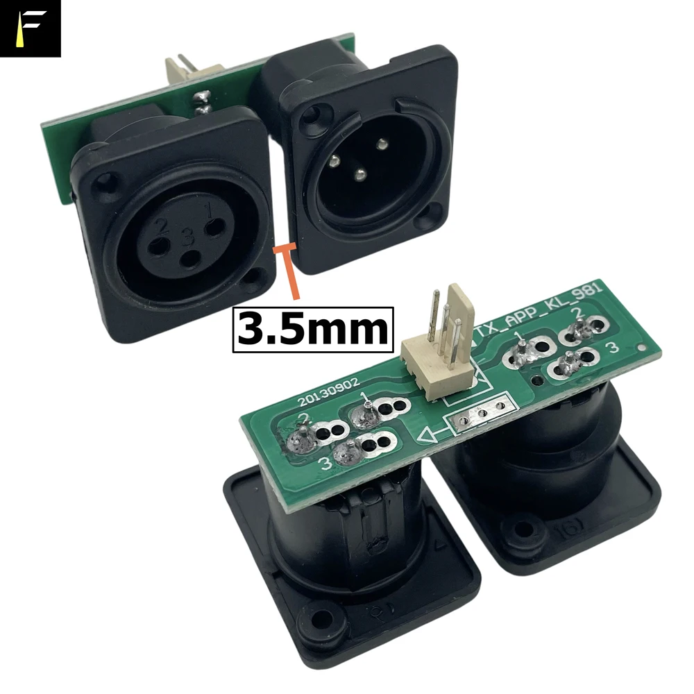 2pcs 7R/5R 200/230 DMX512 Signal Connect Board Part Little PCB 3pin XLR DMX Connector with Chip Board Repair Replacement image 2