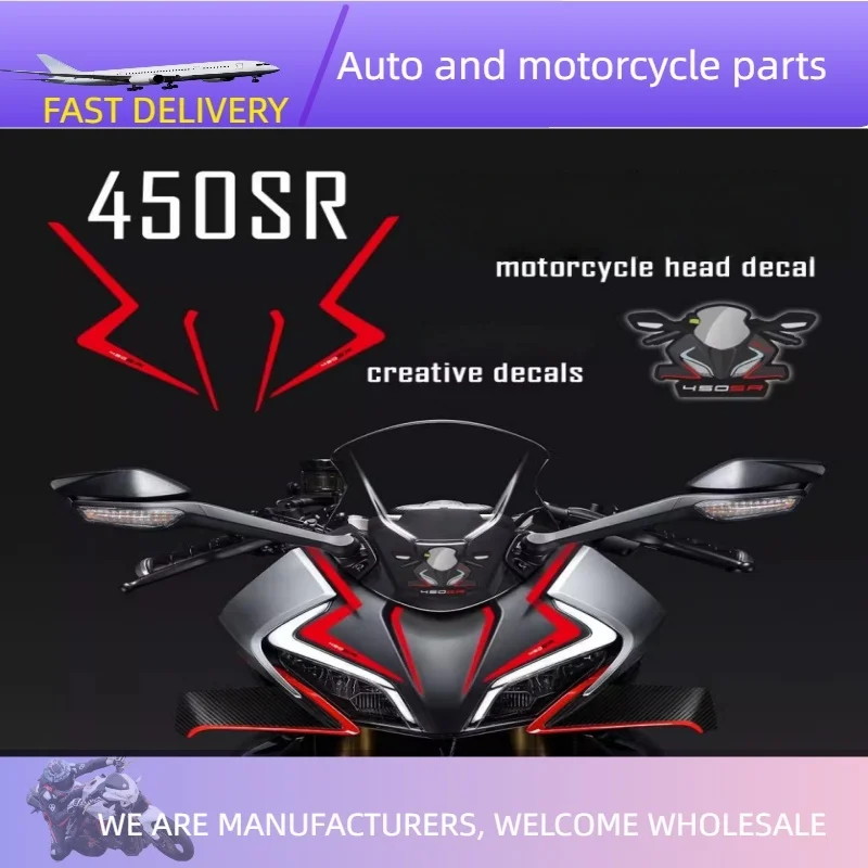 

For CFMOTO 450SR 450SRS Headlight version personality sticker Suitable for 450SR decal headlight cover modification stickers