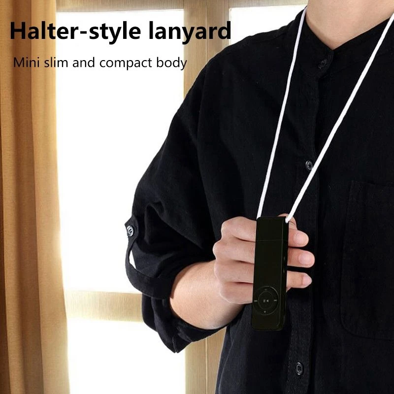 New Tech 2Pcs Portable USB Sport U Disk Mini Mp3 Music Player Support 32GB TF Card(Black&Pink)