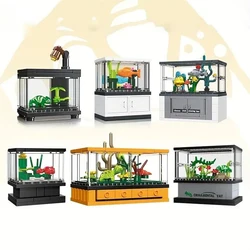 2024 Fish Tank Micro Landscapes Aquarium Pet Plants Mini Art Construction Building Blocks Sets Model Dolls Brick Kids Toys Gifts