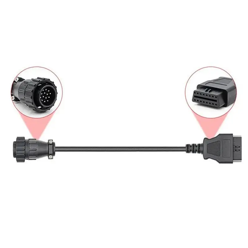 14 To 16 Pin OBD2 Adapter Cable For Truck