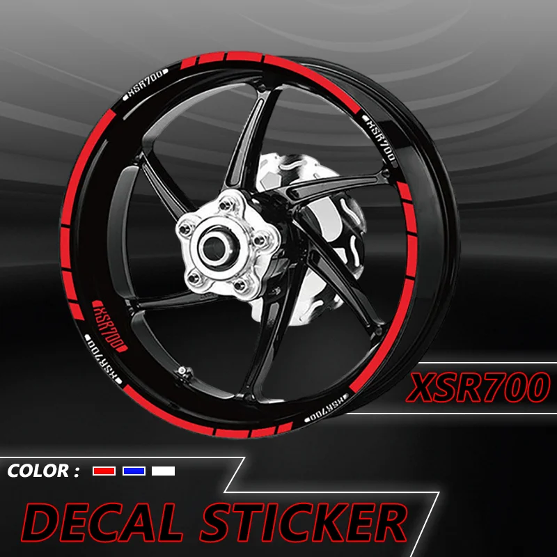 

For XSR700 xsr700 Motorcycle Rim Wheel Decal Accessories Sticker Reflective Waterproof Protection Decals Sticker XSR 700