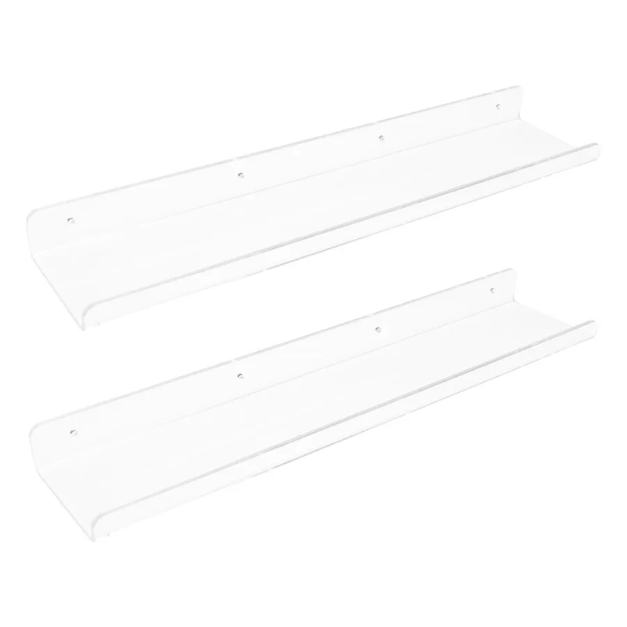 

Acrylic Floating Shelves for Wall Shelves for Bathroom Bedroom 2 Pack