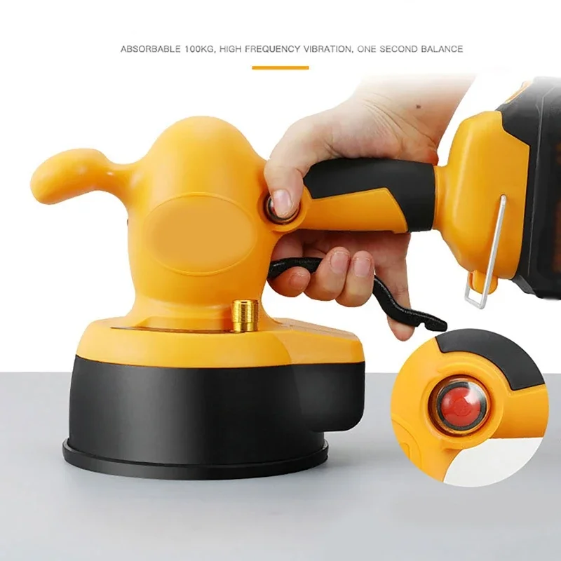 21V Rechargeable Ceramic Tile Machine LED Lighting Tile Machine  Wall Tile Marble Wibrator with 1 * Battery + 1 * Charger