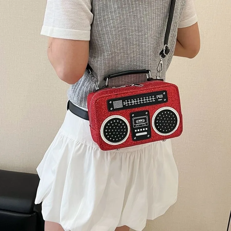 

Индивидуальная женская креативная сумка через плечо, радиообразная сумка через плечо, дизайнерские милые кошельки для телефонов для девочек, маленькая сумочка из искусственной кожи