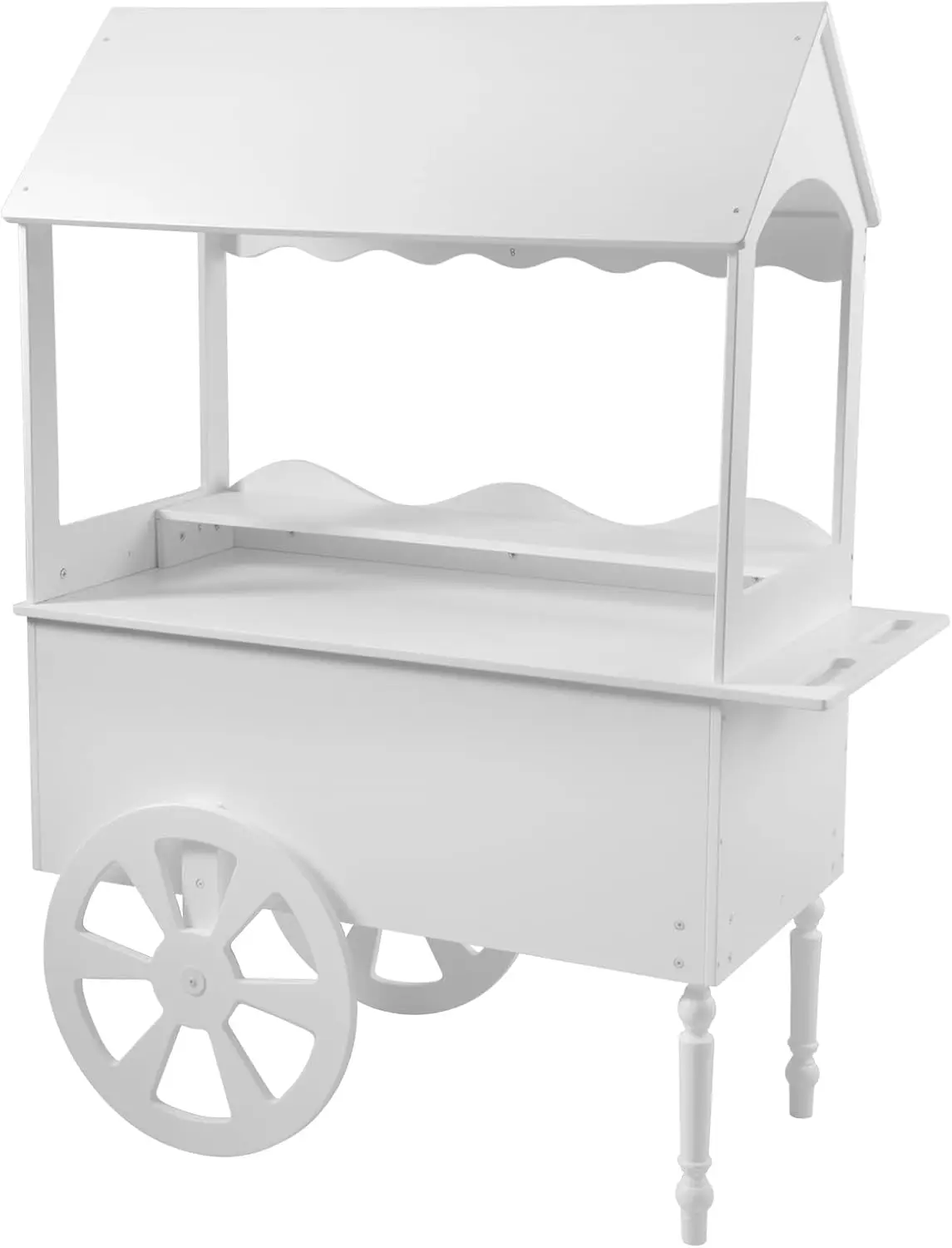 Candy Cart Display Stand With Wheels for Party - Cake Stand - Dessert Cart - Decorated Wood for Birthdays Wedding image 3