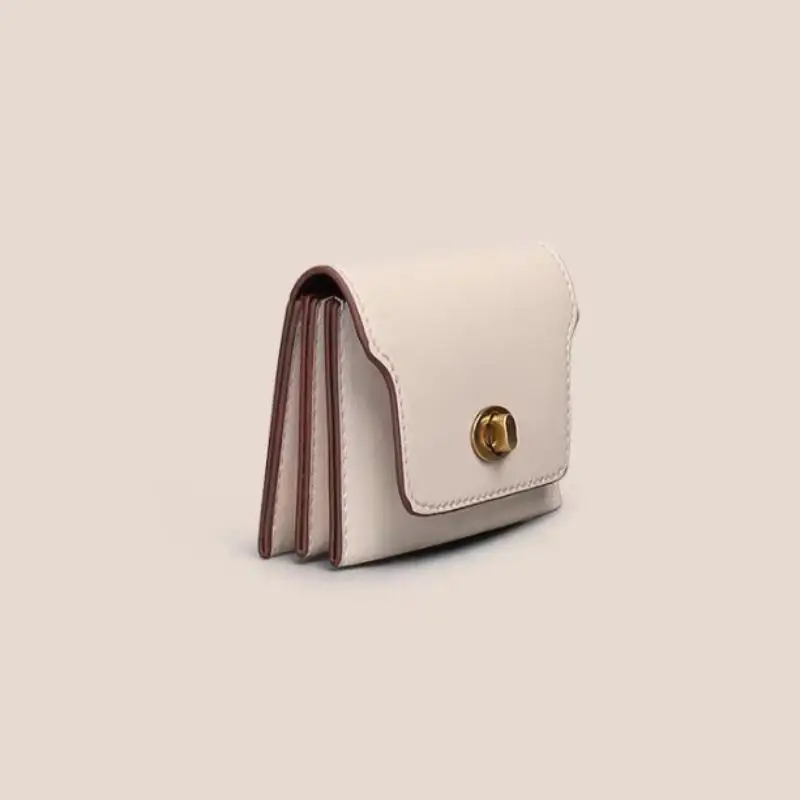 Women's Short PU Leather Wallet with Hasp description 6