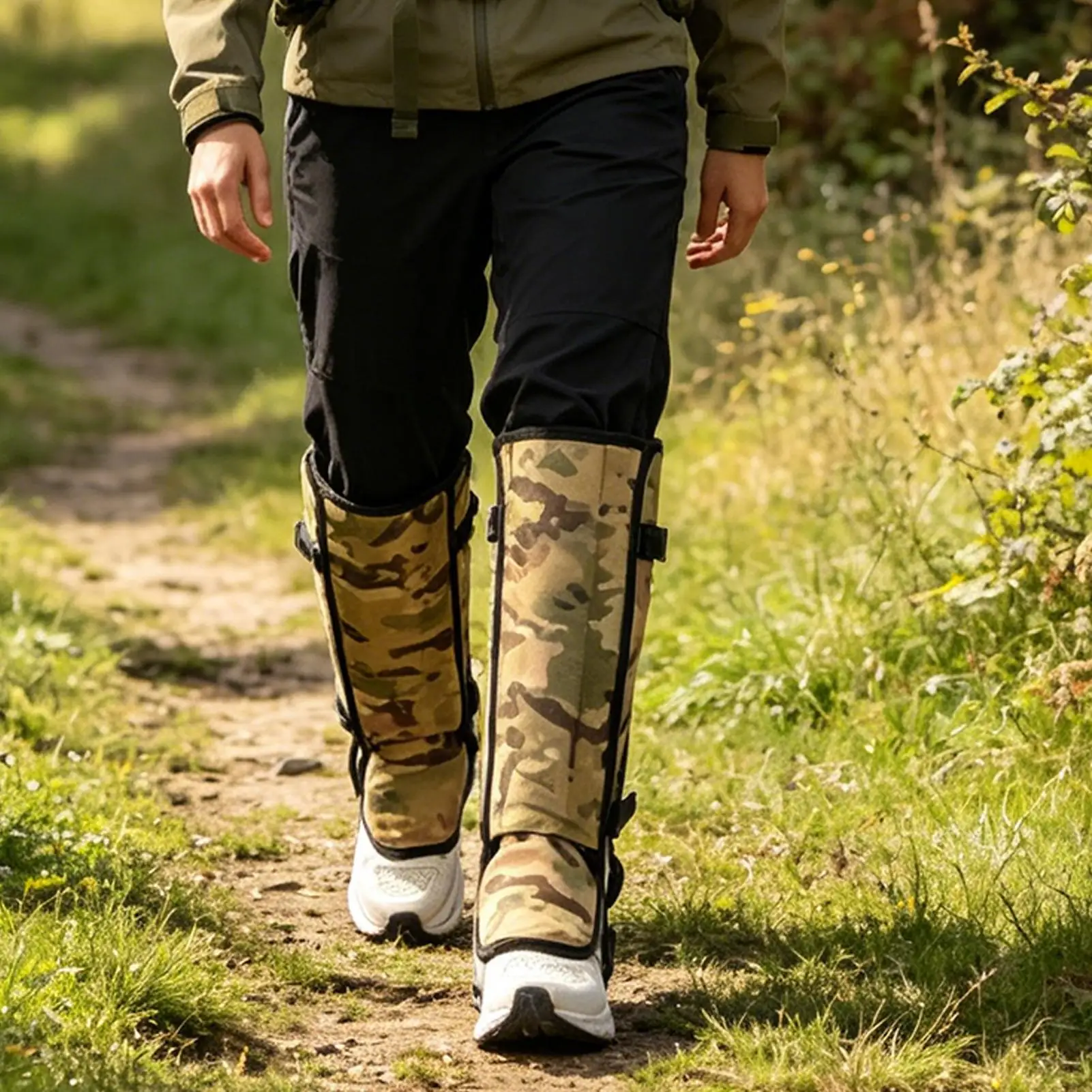 Snake Guards for Legs Adjustable Strap Leg Guards Anti Snake Bite Gaiters for Women Men Hikers Ranchers Farmers Landscapers view 3