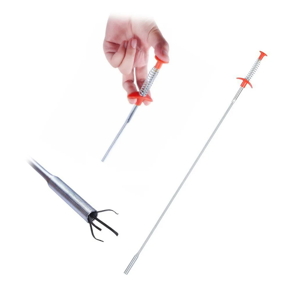 

85cm Bendable Flexible Drain Cleaner Snake Clog Remover Cleaning Tools for Sink Kitchen Bathroom Premium Material Grip Design