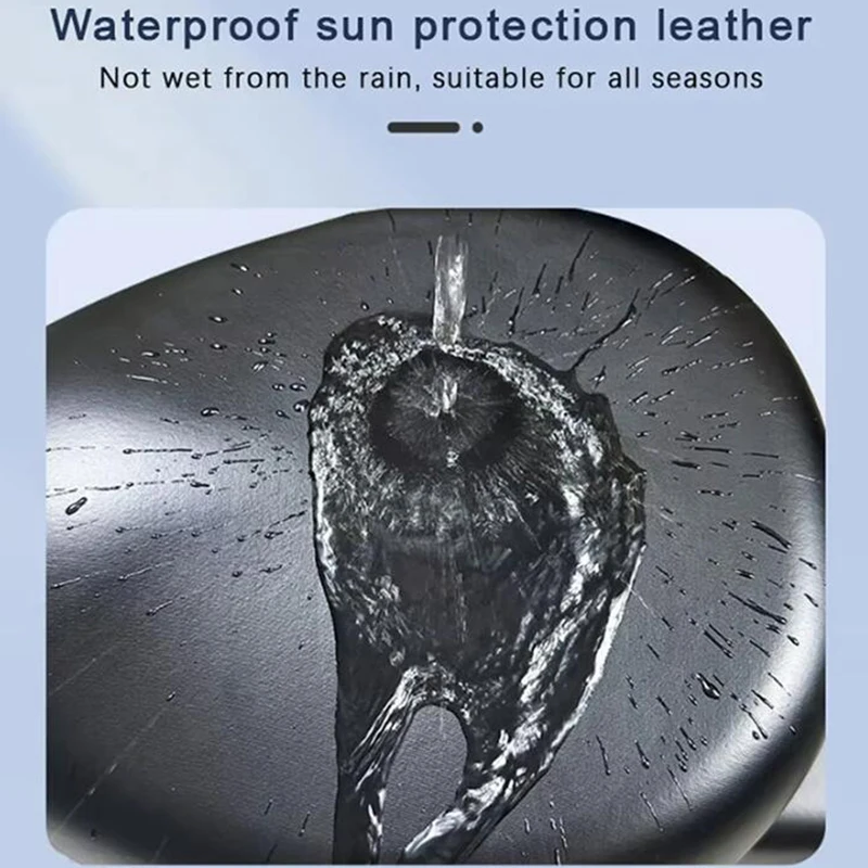 PU Electric Bicycle Seat Cover Battery Car Bicycle Universal Seat Cover Sun Protection Breathable Soft And Comfortable