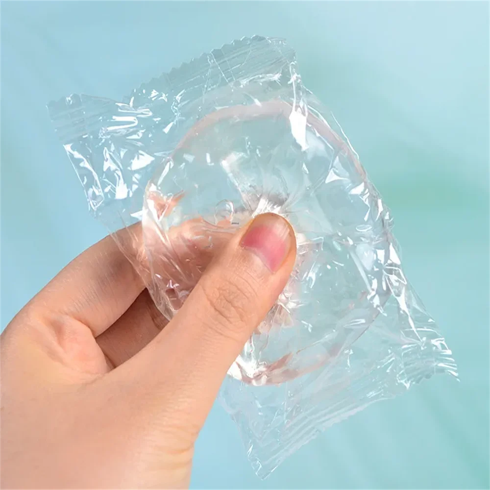 Przezroczyste kostki lodu Miękki TPR Wolno powracający do kształtu Brokatowa kulka maltosowa Zabawka do ściskania Antystresowa elastyczna kulka do ściskania Dekompresyjna