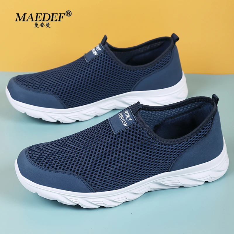 MAEDEF Men Casual Sport Shoes Summer Outdoor Non Slip Sneakers High Quality Mans Tenies Breathable Footwear Hot Sale Lazy Shoes