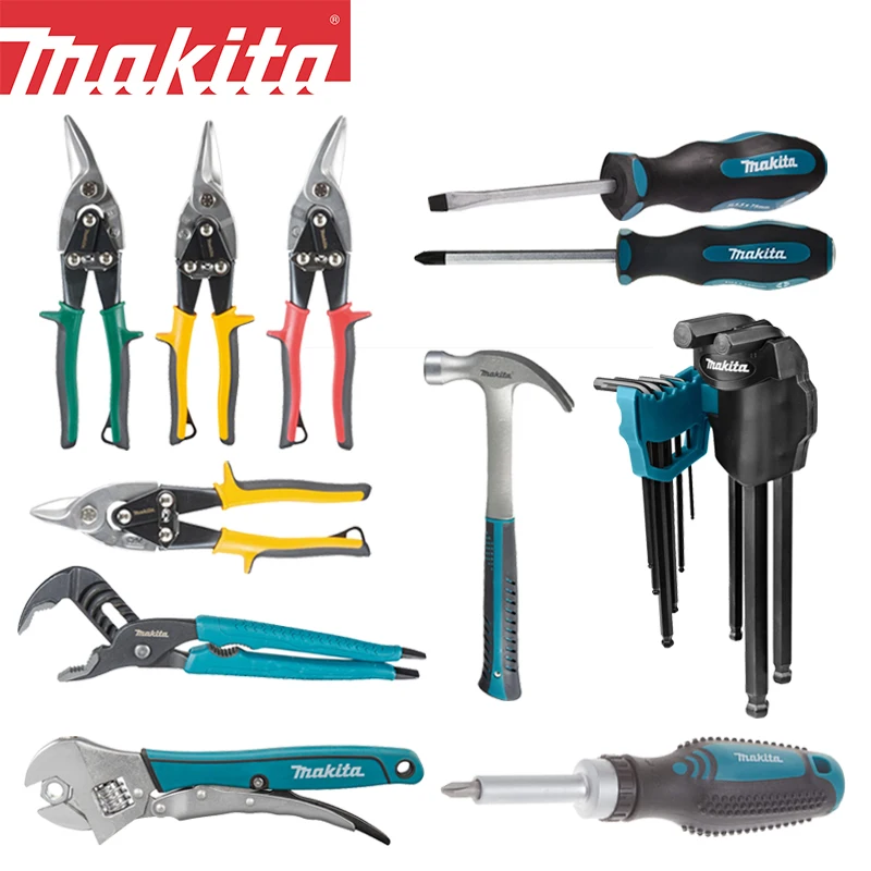 Makita Tool Accessory Multifunctional Philips Slotted Screwdriver Hexagon Socket Set Nail Hammer Iron Sheet Scissors Wrench