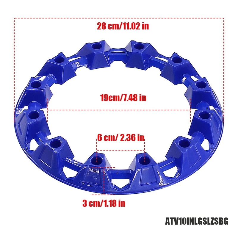 

10-inch ATV Wheel Trim Hub Protection Decor Rim Cap Universal Vehicle All Terrain Wheel Plastic Cover Fit For 10 inch Tires