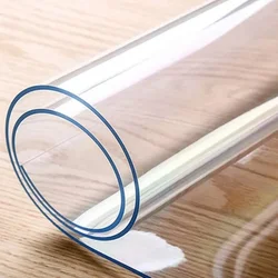 PVC transparent tablecloth oilcloth Waterproof table cloth custom square round table cover student desk mat protector 3.0MM