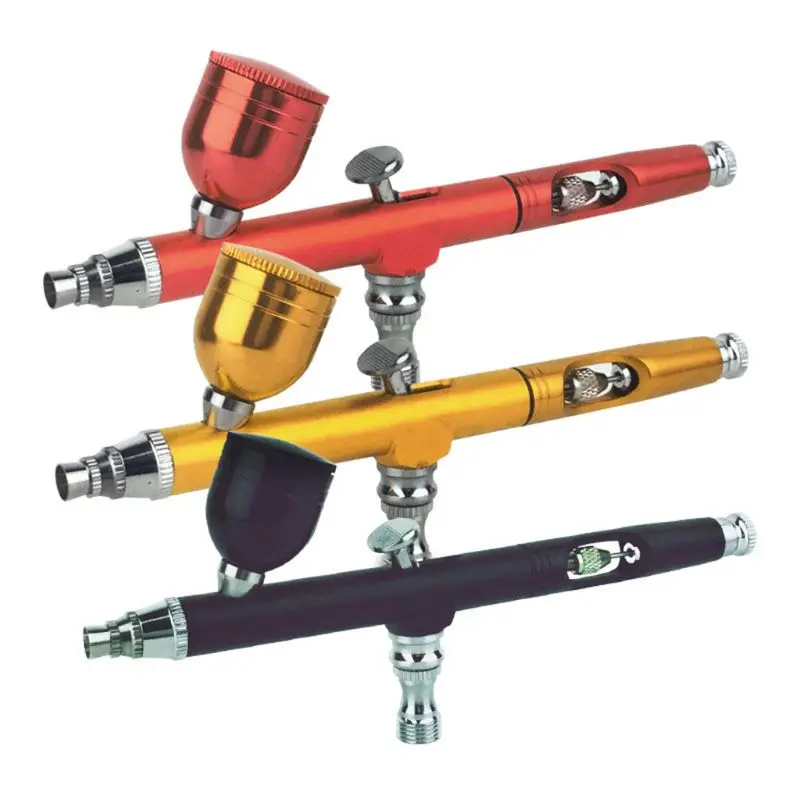 Tác Động Kép Trọng Lực 0.3Mm Vòi Xịt Bình Bơm Phun Trang Trí Bánh Sơn Móng Tay Nghệ Thuật M4YD