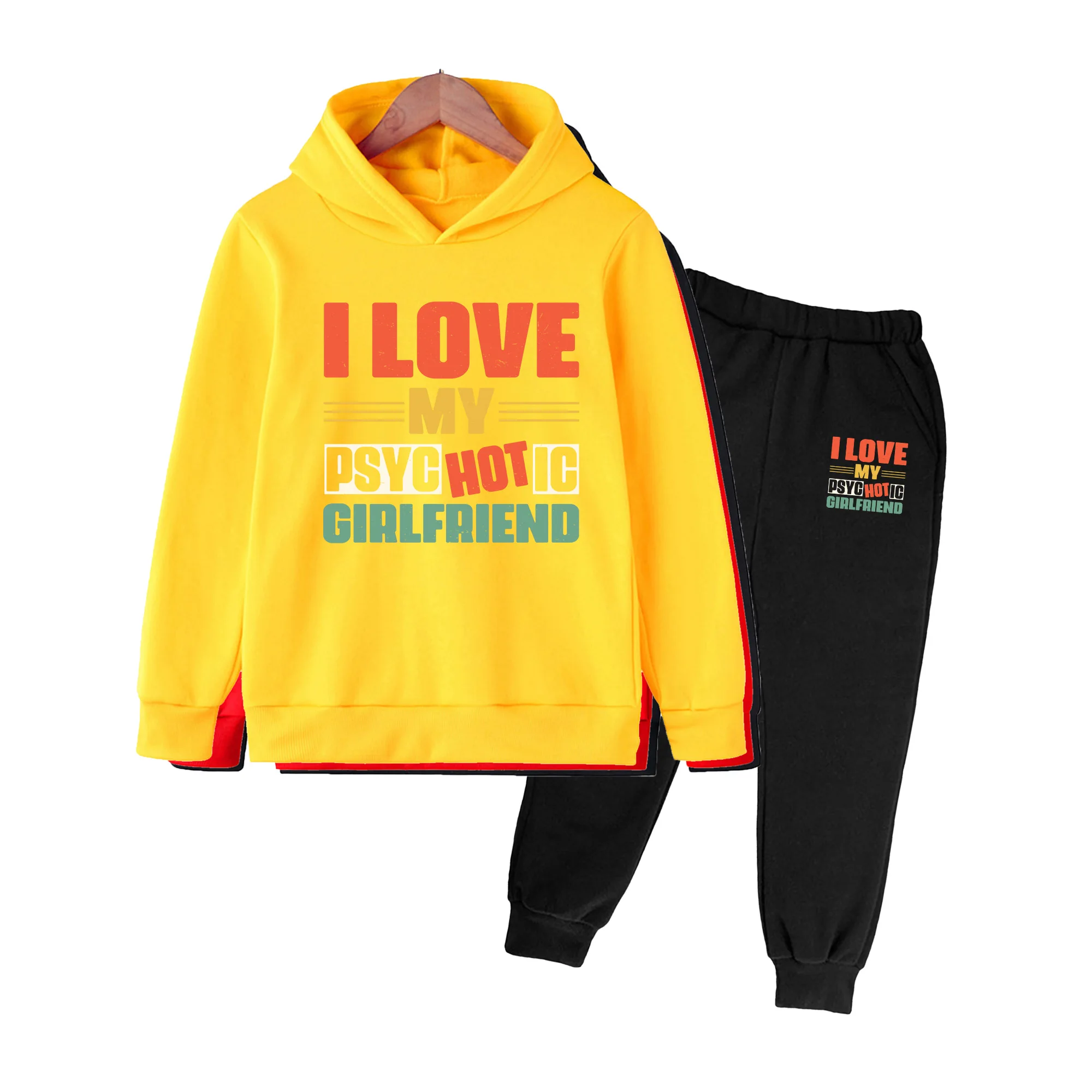 Kids Hoodie & Pants Set, Retro 