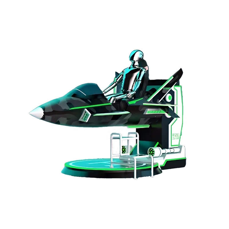 9D VR 720 Degrees Joystick Flight Simulator Indoor Fiberglass Flying Machine Game For Amusement Park Airport Use