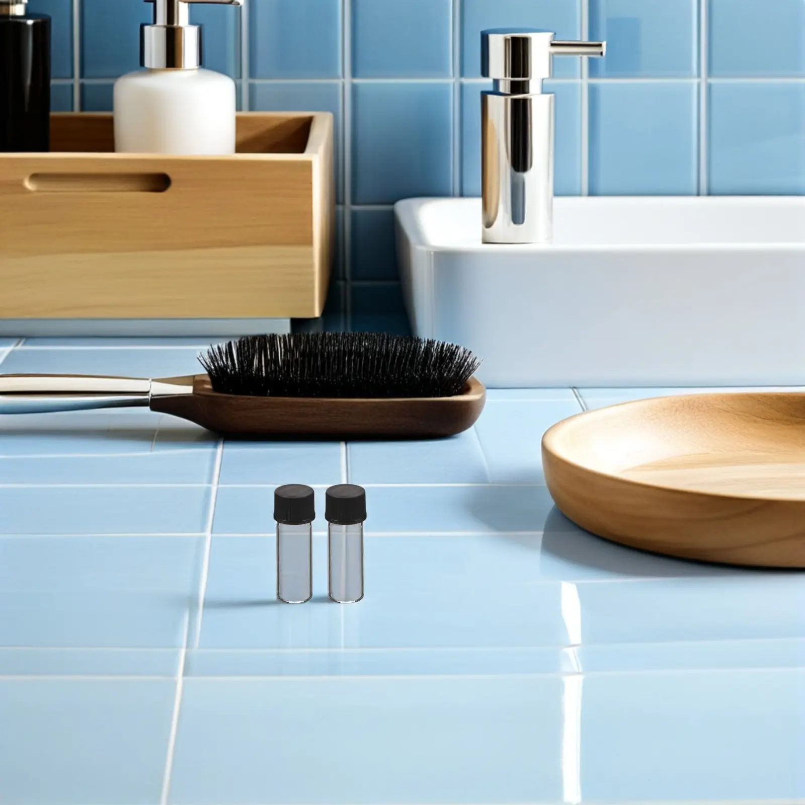 

100 шт. прозрачных стеклянных флаконов, маленькие прозрачные бутылочки для образцов, герметичные с завинчивающимися крышками, для хранения косметики, жидкостей, парфюмерии, макияжа