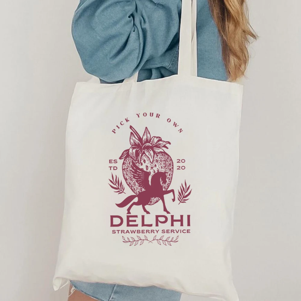 Percy Jackson son of Greek god of the sea merch Percy Jackson tote bag Book lover canvas bag Camp Half Blood Delphi Straw