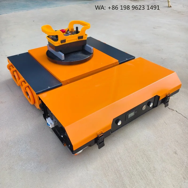 Wireless Remote Control  ry Moving Skate, 30‑120Ton Heavy‑Duty Tank Trolley, 360° Rotation Warehouse Material Handling Tool