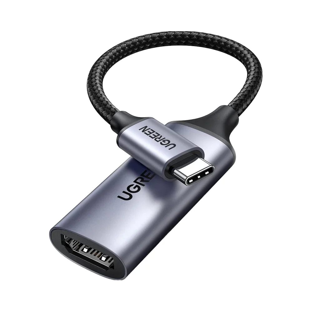 UGREEN 타입 C to HDMI 케이블 4K 60Hz USB C 어댑터 나일론 브레이디드 알루미늄 합금 쉘 TV PC용