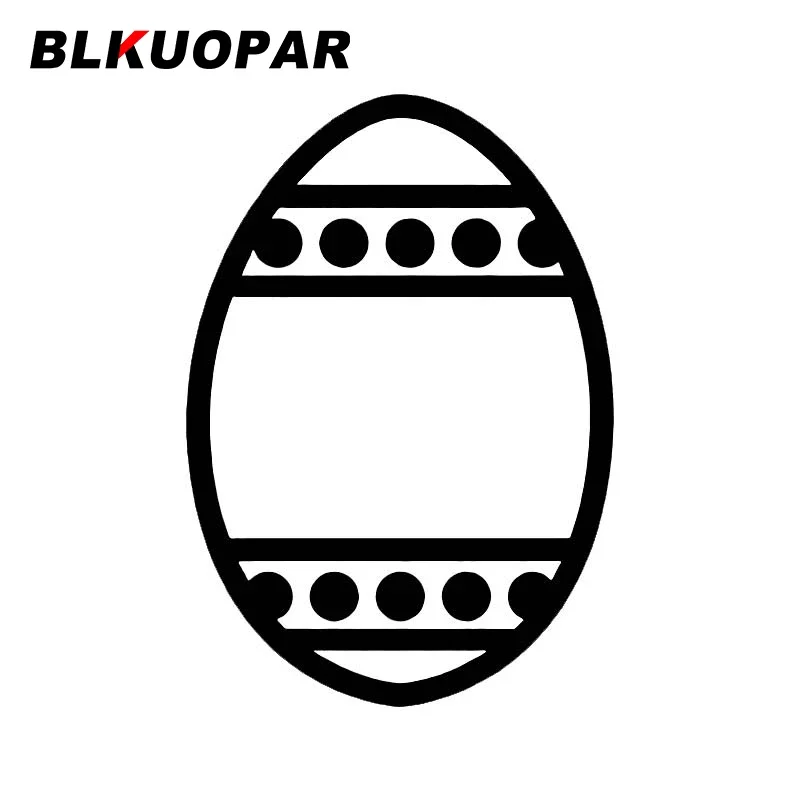 BLKUOPAR Easter Egg Silhouette Car Stickers Fashion Decals Skateboard Suitcase Waterproof Refrigerator Sunscreen Vinyl Car Wrap