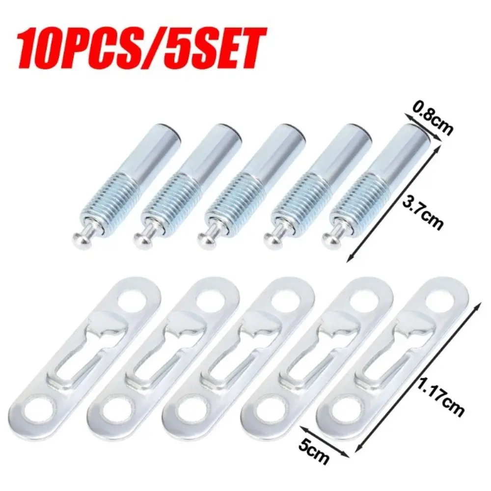 5Sets Concealed Installation Wardrobe Sliding Buckle Two-in-one Hardware Tools Furniture Invisible Connectors Invisible Elastic